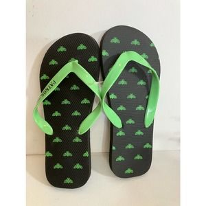 New Patron Green Bee Flip Flops Size 10